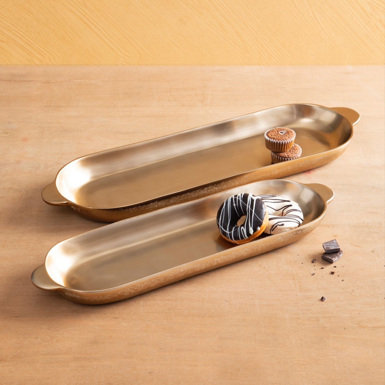 Stinson Antique Brass Long Tray Small