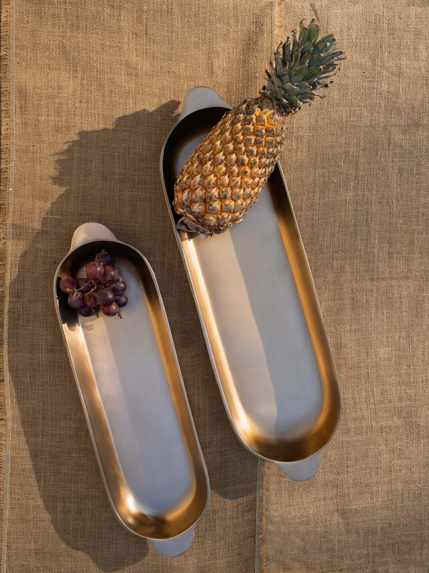 Stinson Antique Brass Long Tray Small