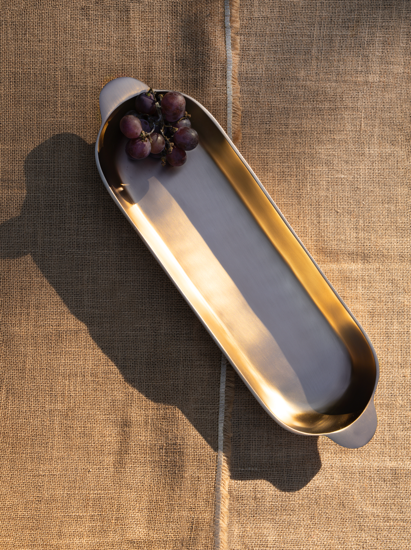 Stinson Antique Brass Long Tray Small